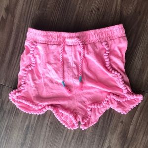 Girls pink shorts